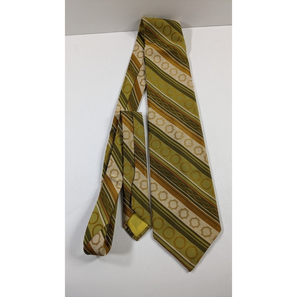 Lot of 10 Vintage Designer Ties Silk and Polyester, Striped, paisley, Gothic - Picture 5 of 16